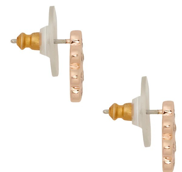 [S] KATE SPADE CLEAR/ROSEGOLD O0RU2366 FULL CIRCLE EARRINGS, 98686679726 (SKS1654)