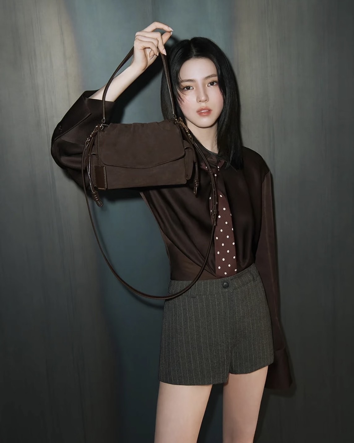 Charles & Keith Khai 小CK 抓皺 肩背包 4色