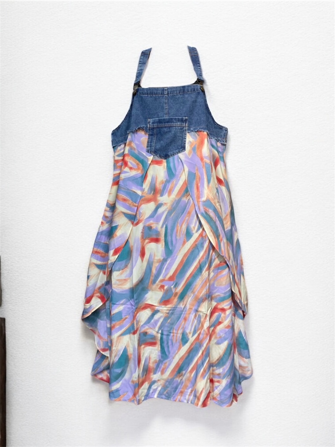 Annstudio / 老闆選物 /牛仔雪紡吊帶裙