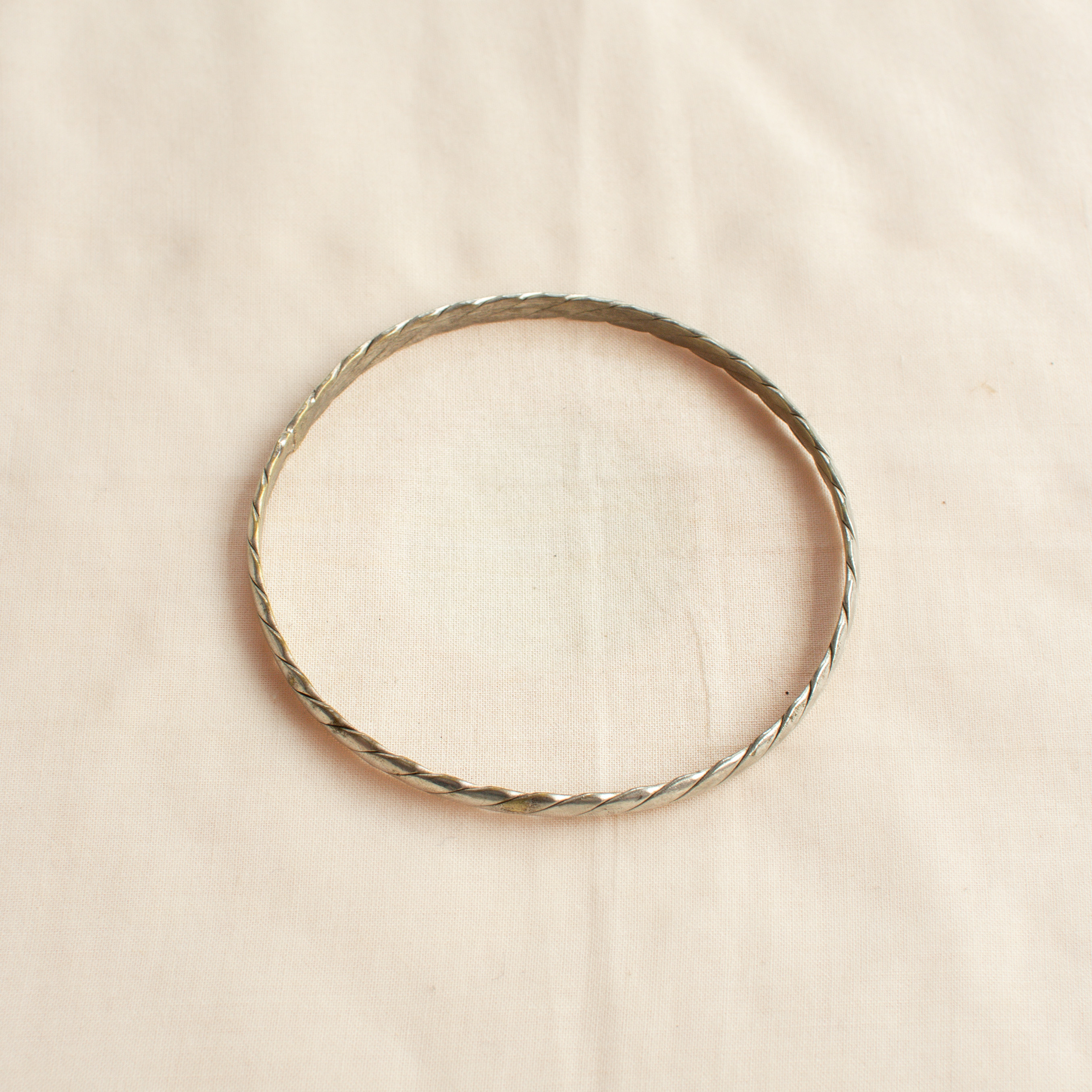 VINTAGE MEXICO SILVER BANGLE 墨西哥 手工 銀 手環 A