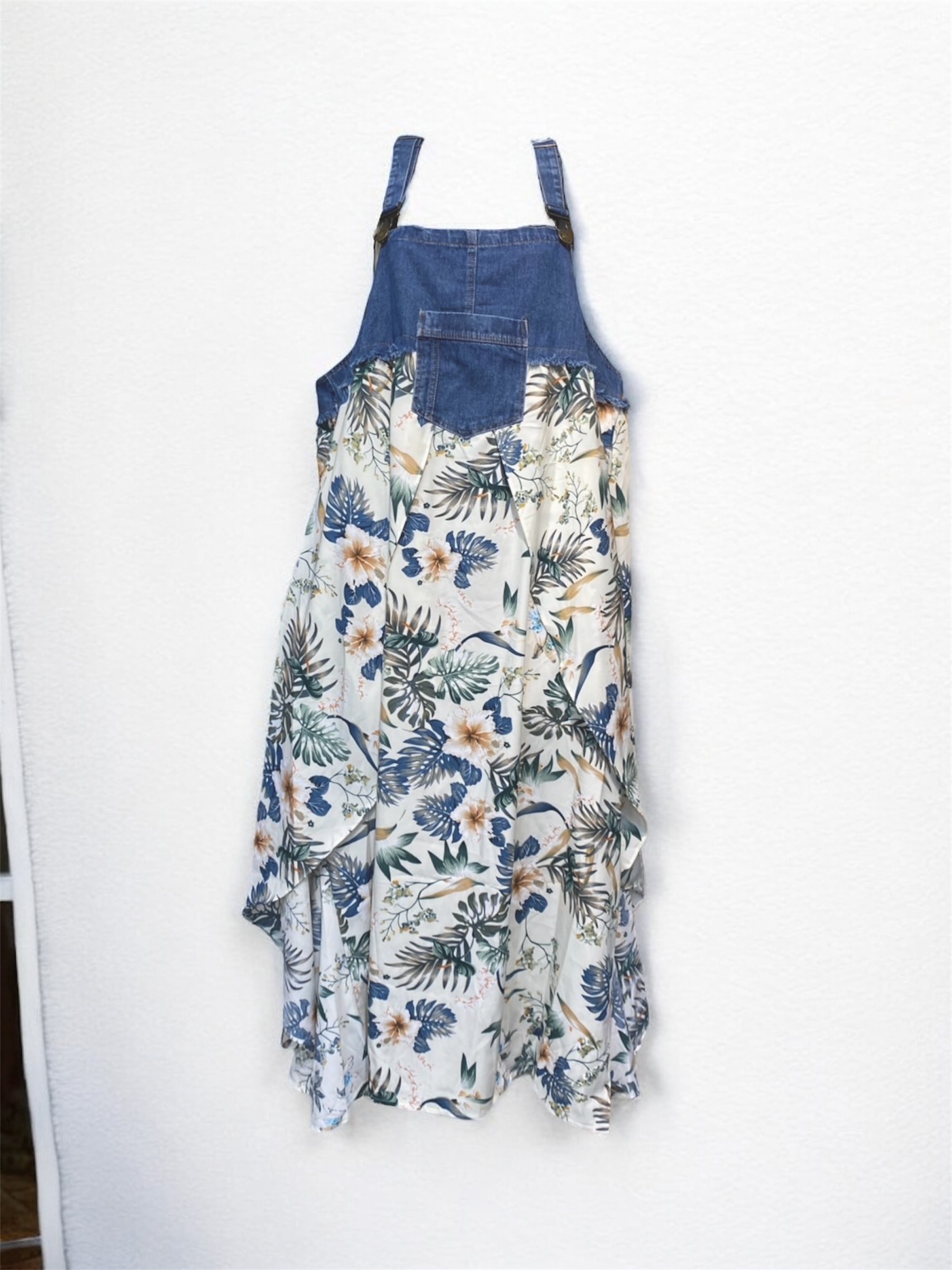 Annstudio / 老闆選物 /牛仔雪紡吊帶裙