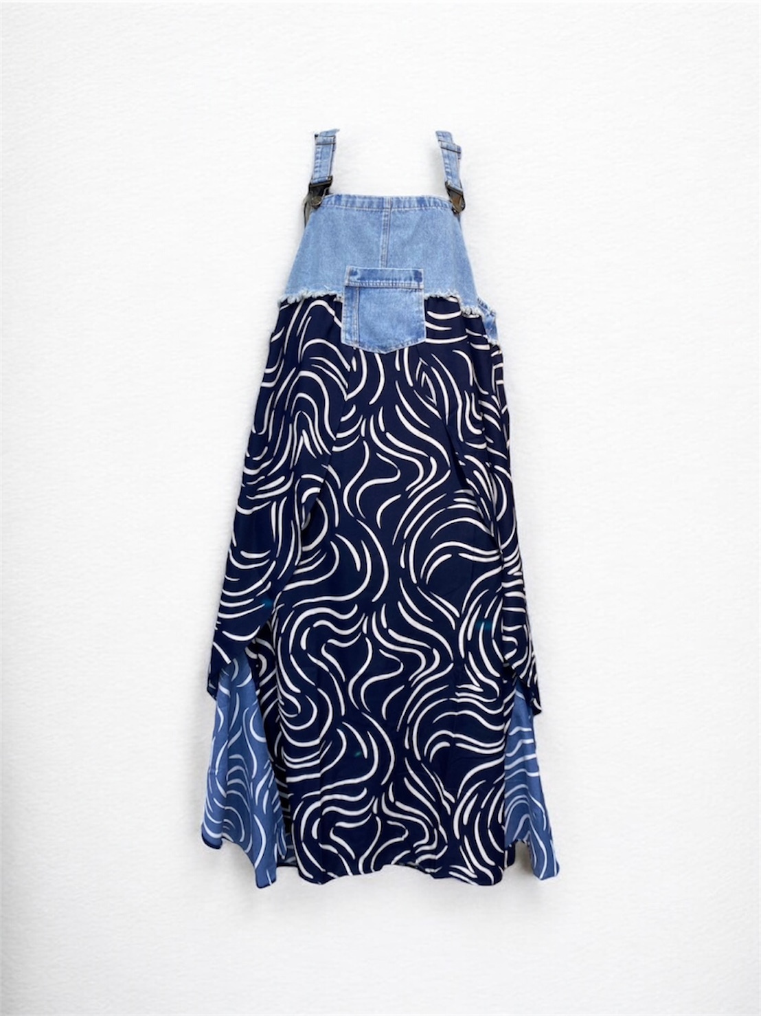 Annstudio / 老闆選物 /牛仔雪紡吊帶裙