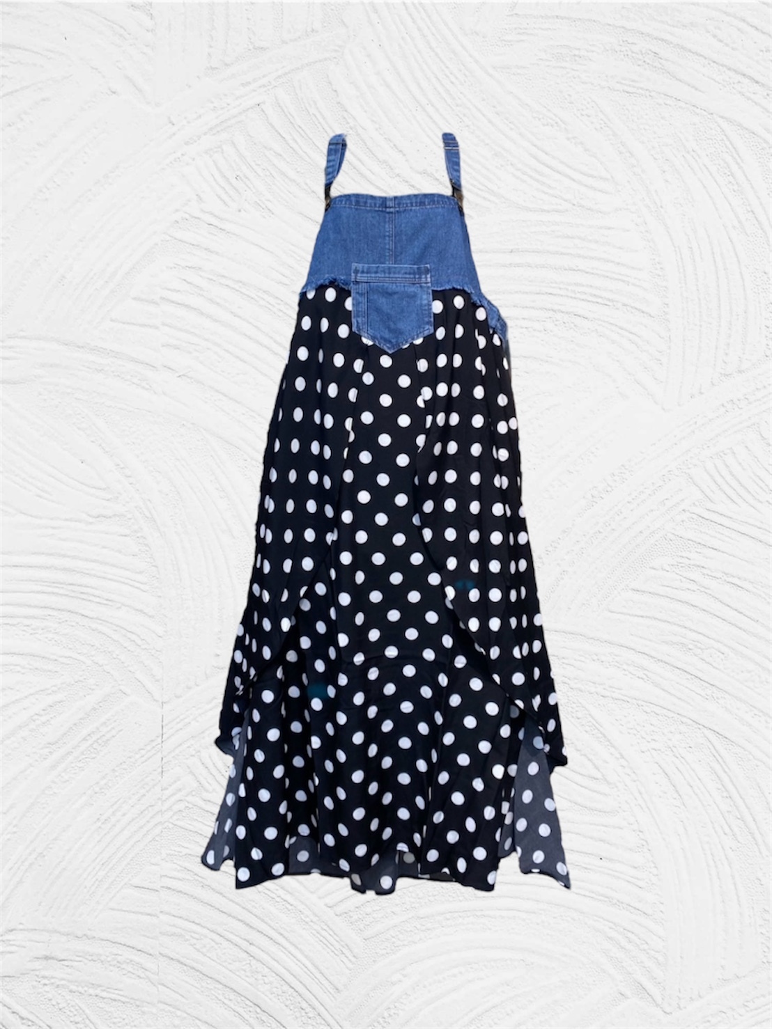 Annstudio / 老闆選物 /牛仔雪紡吊帶裙