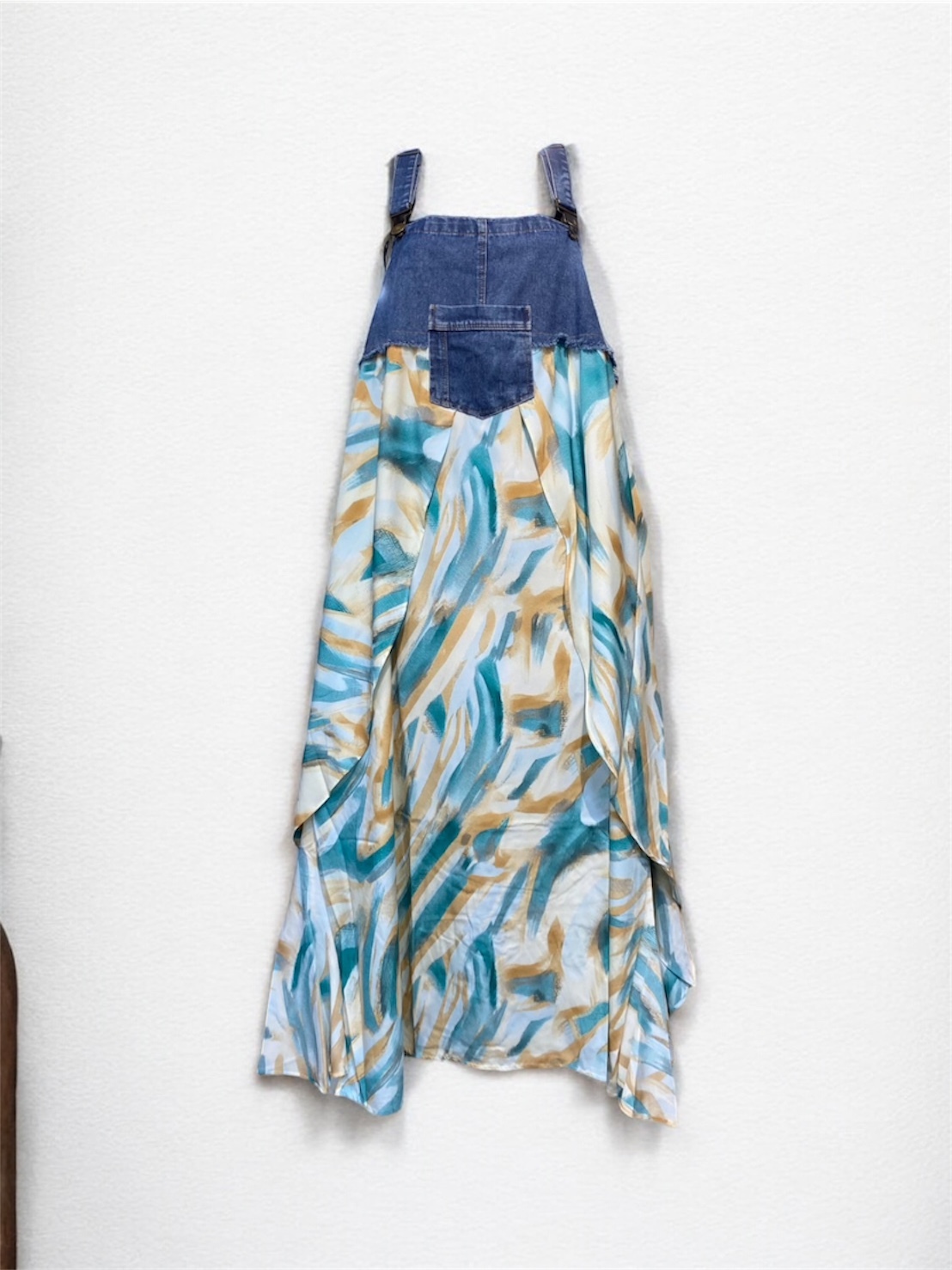 Annstudio / 老闆選物 /牛仔雪紡吊帶裙