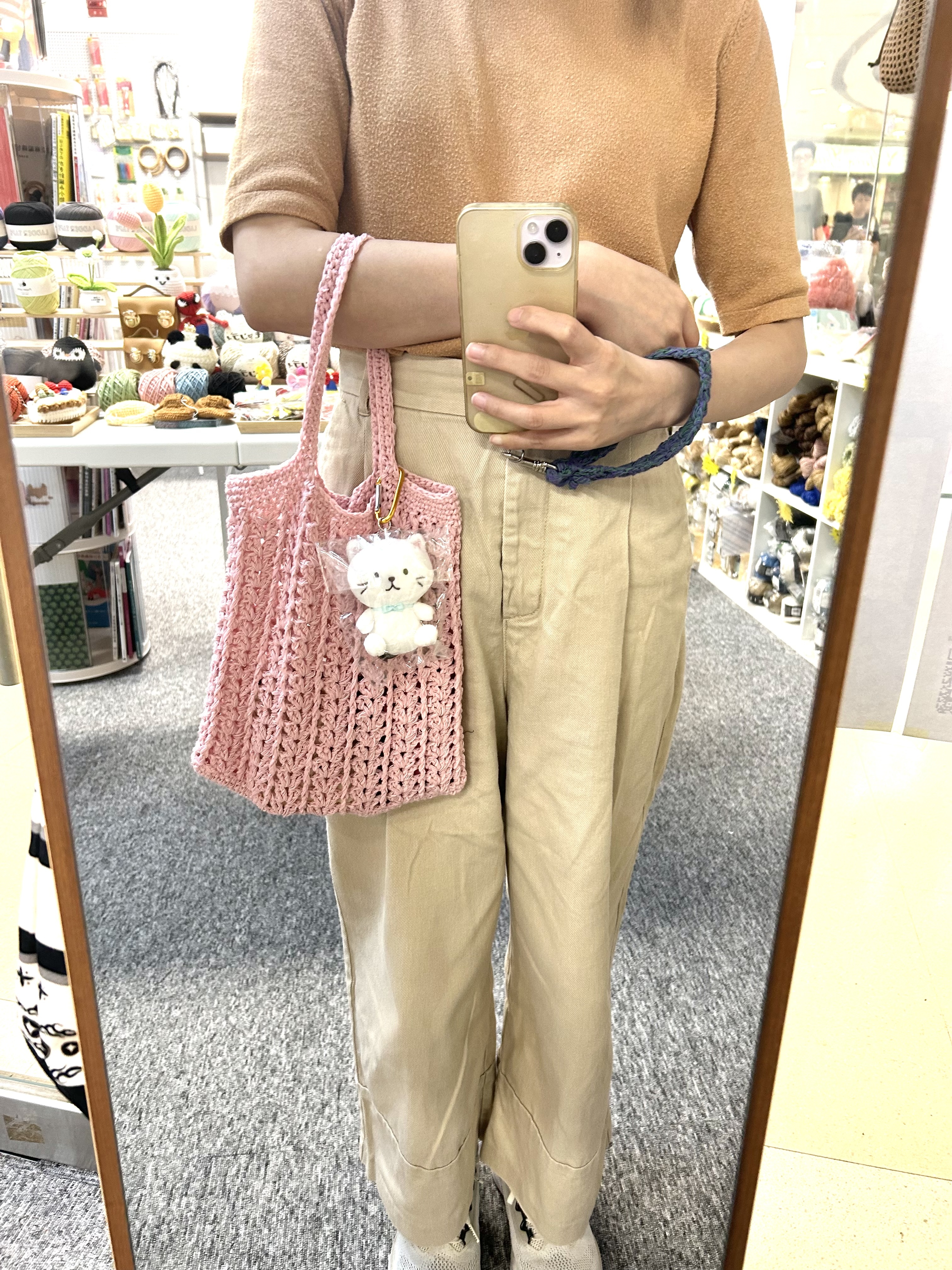 Daruma Ladder yarn 手 挽 袋