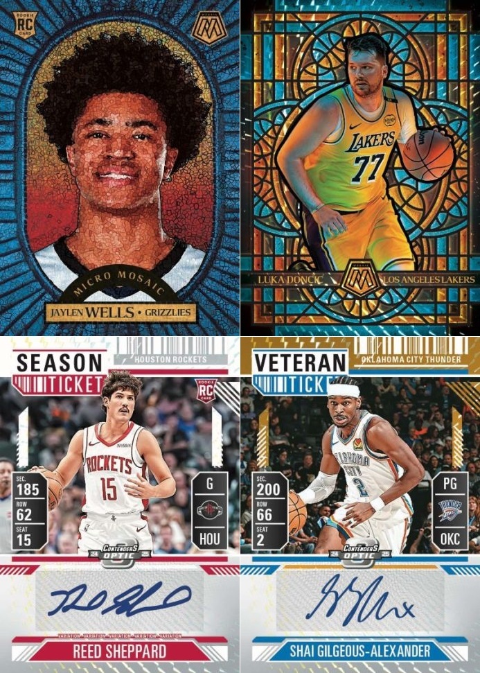 Panini 2024-2025 Mosaic Basketball Cards Blaster Box 球員卡 卡盒