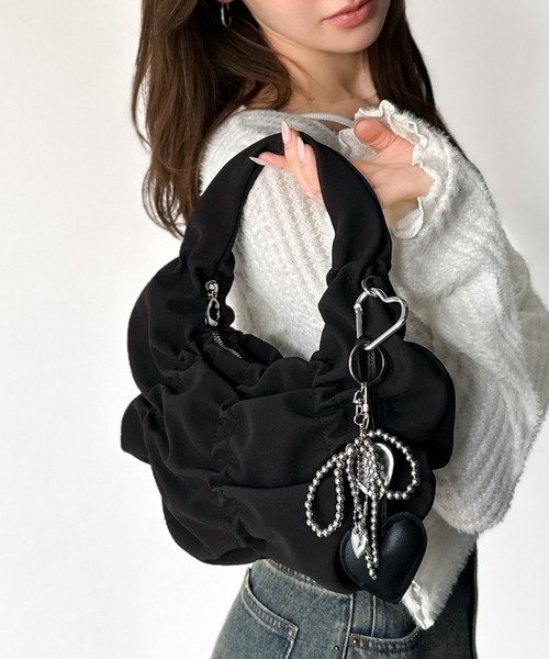 日本🇯🇵連線 Mily Bilet 霧面皮革皺摺手提包 2WAY 皺摺設計 絨面 單肩包 肩背包 手提包 斜背包 2色(任買兩件711免運)/預購