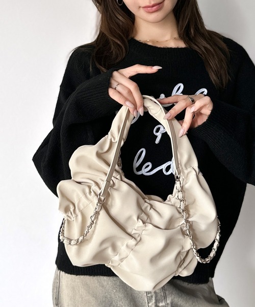 日本🇯🇵連線 Mily Bilet 霧面皮革皺摺手提包 2WAY 皺摺設計 絨面 單肩包 肩背包 手提包 斜背包 2色(任買兩件711免運)/預購