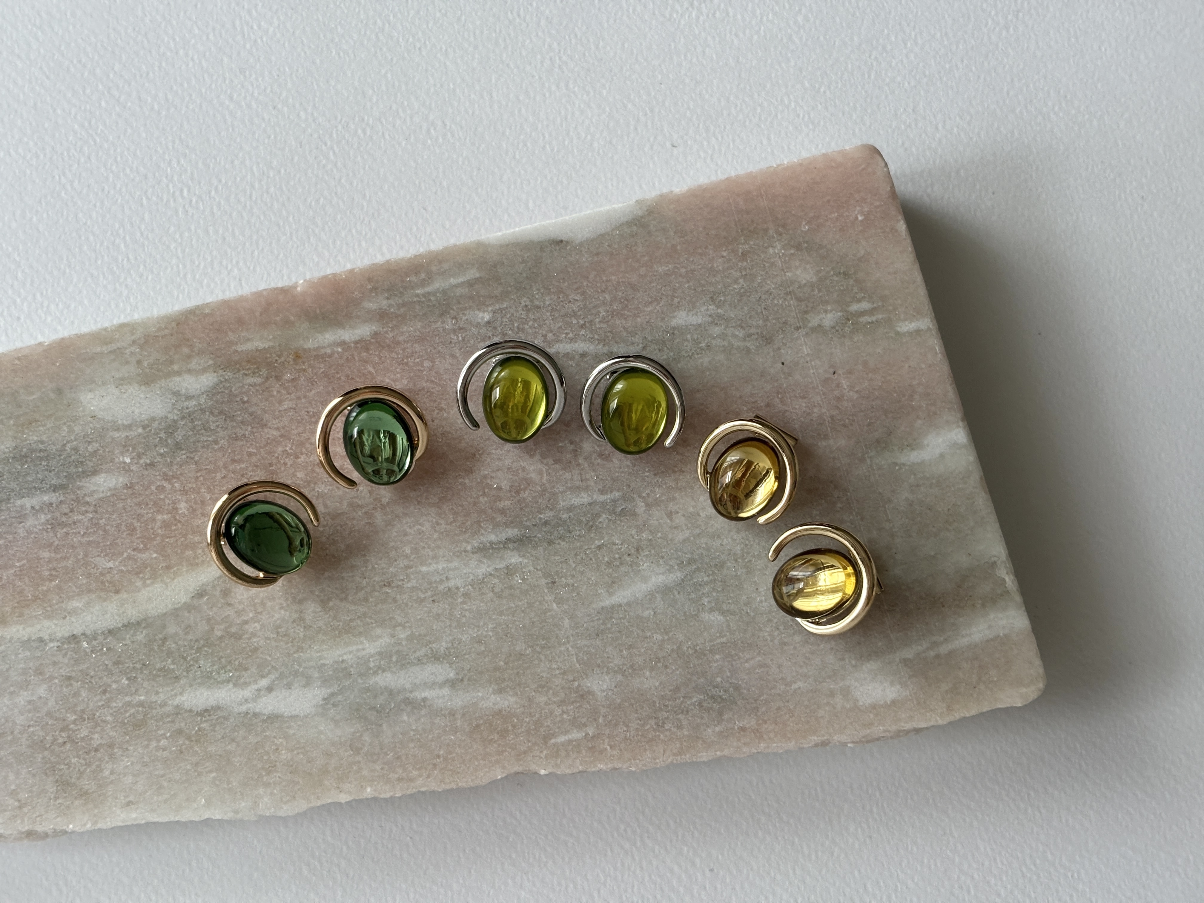 東京選物。夾式寶石耳環