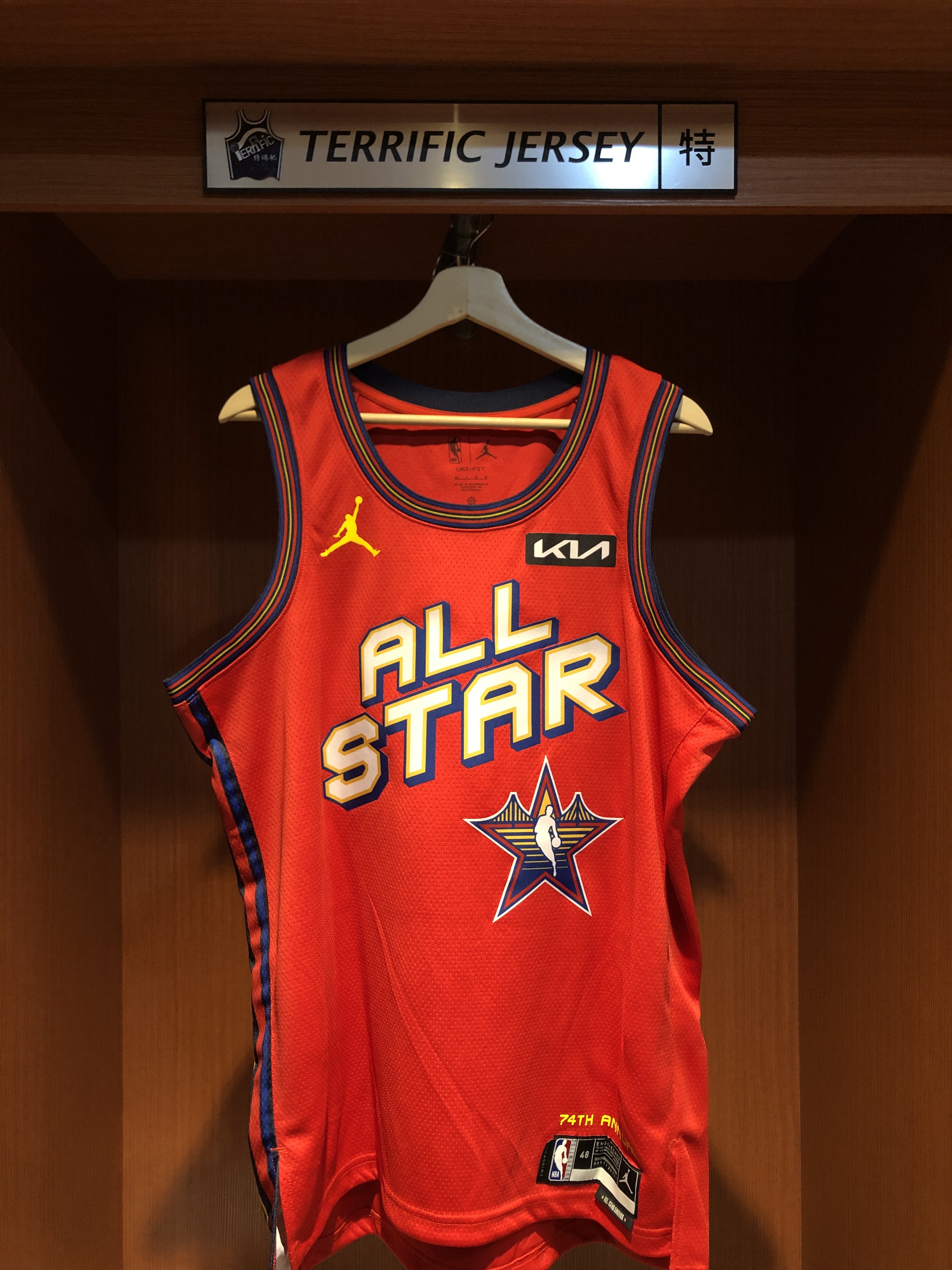 NBA球衣 親簽含認證 Victor Wembanyama 24-25 明星賽紅 All Star Jordan Swingman 球迷版 熱轉印 Fanatics 官方雷射編號 全新