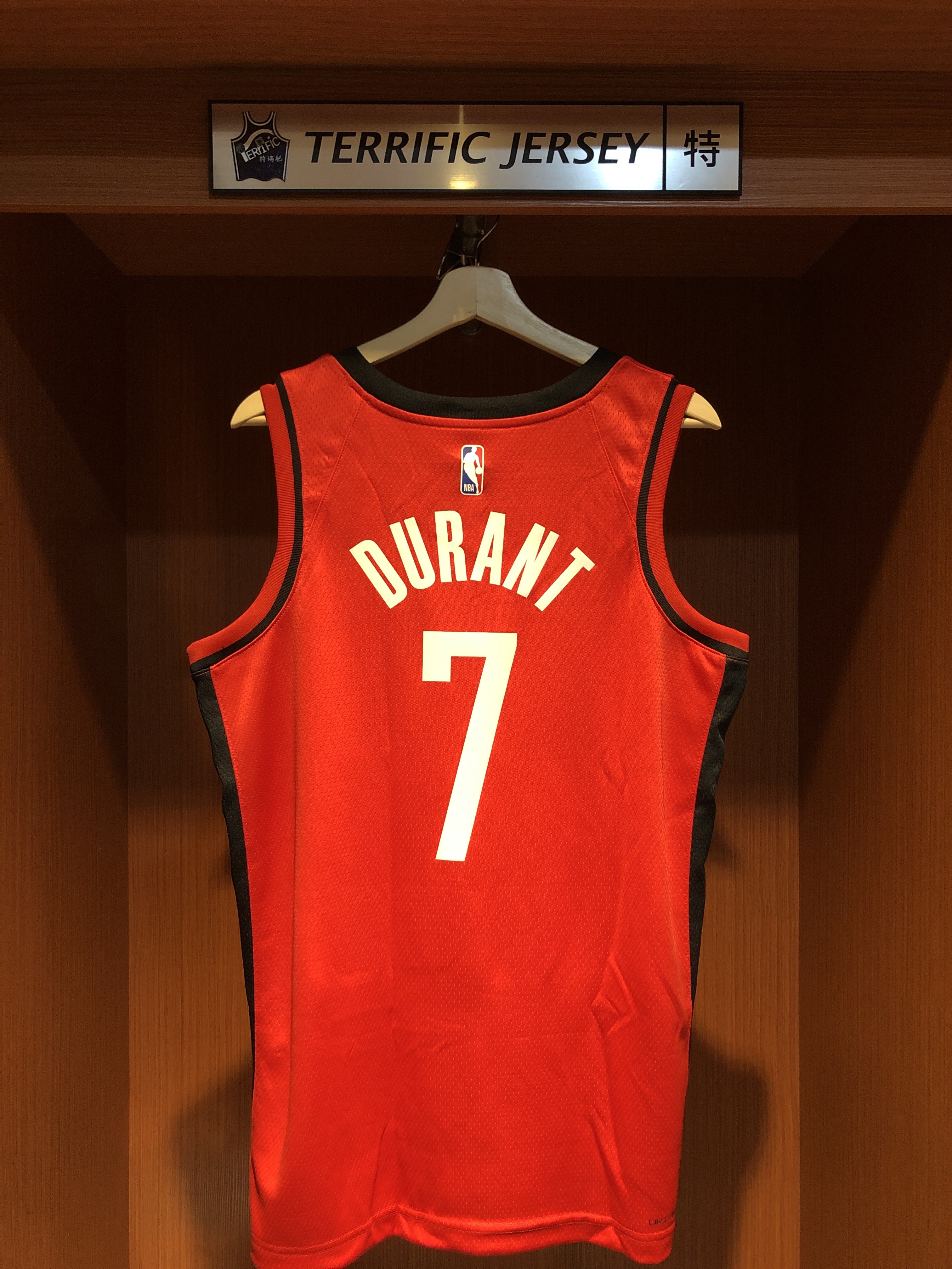 NBA球衣 Kevin Durant 休士頓火箭紅 Icon Nike Swingman 球迷版 熱轉印 全新