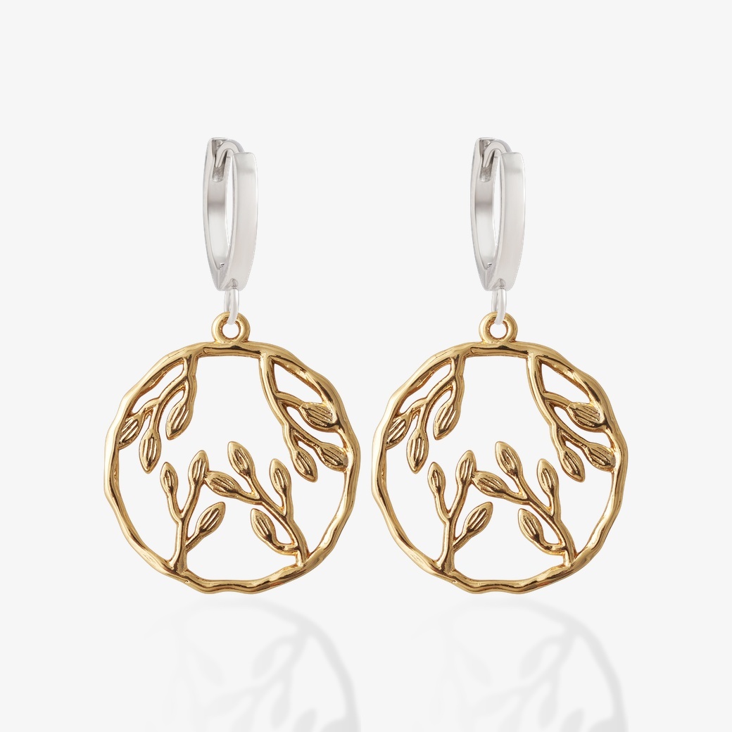 麥穗．吊飾耳環