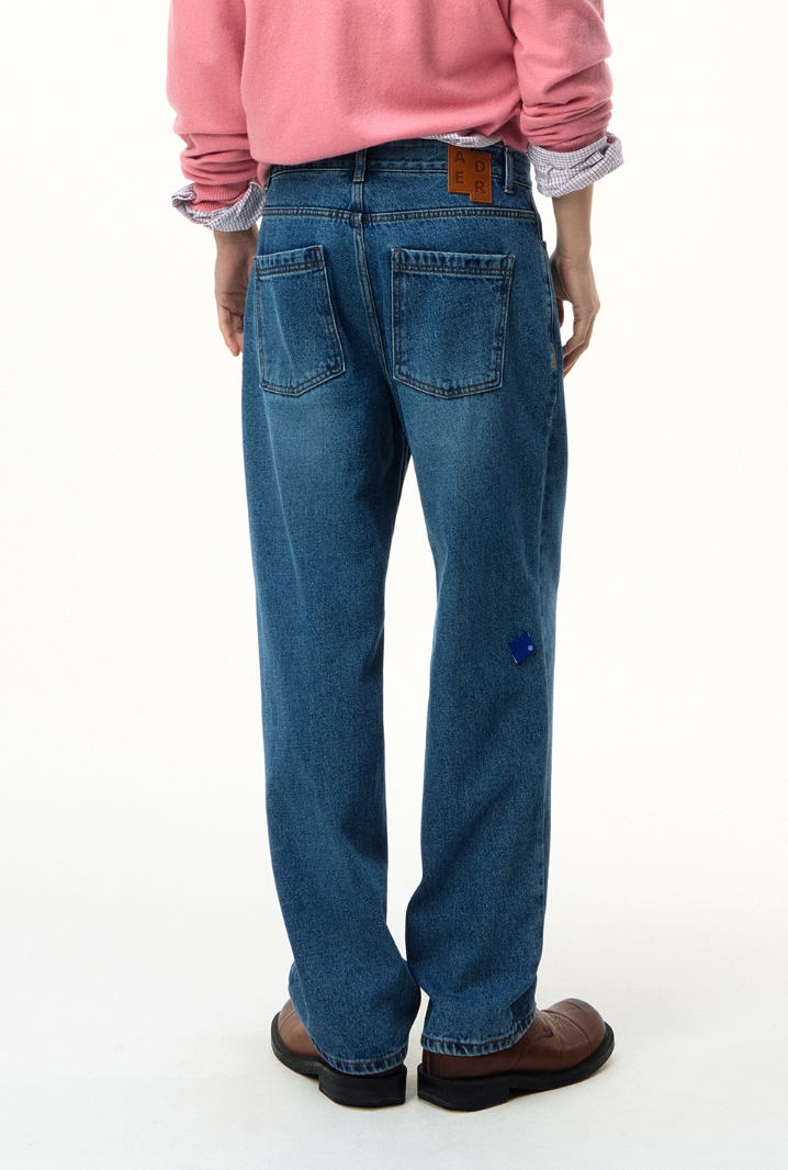 【現貨】Ader error SV Tag jeans 直筒 牛仔褲 長腿神褲 BO42FYJE0101