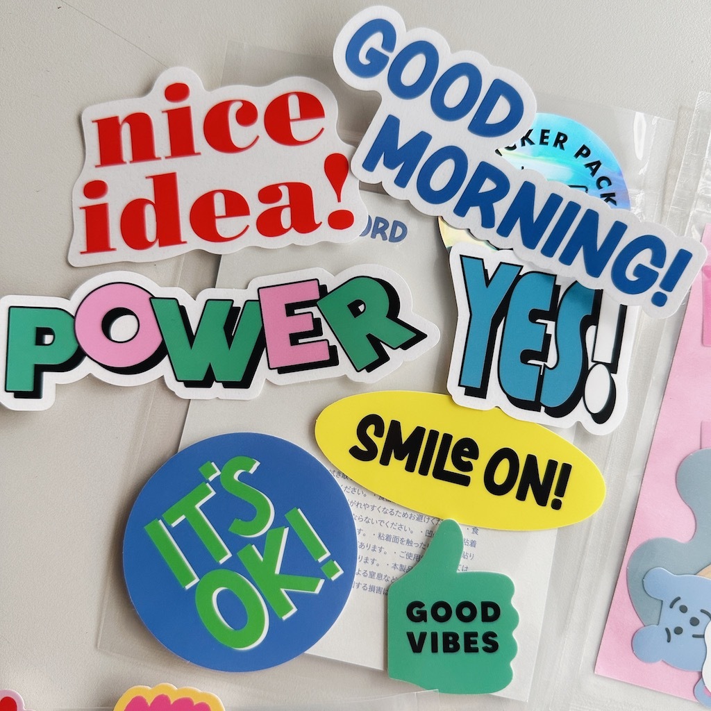 CHIC＿英文標語 7入防水貼紙包 ｜日本Greeting Life