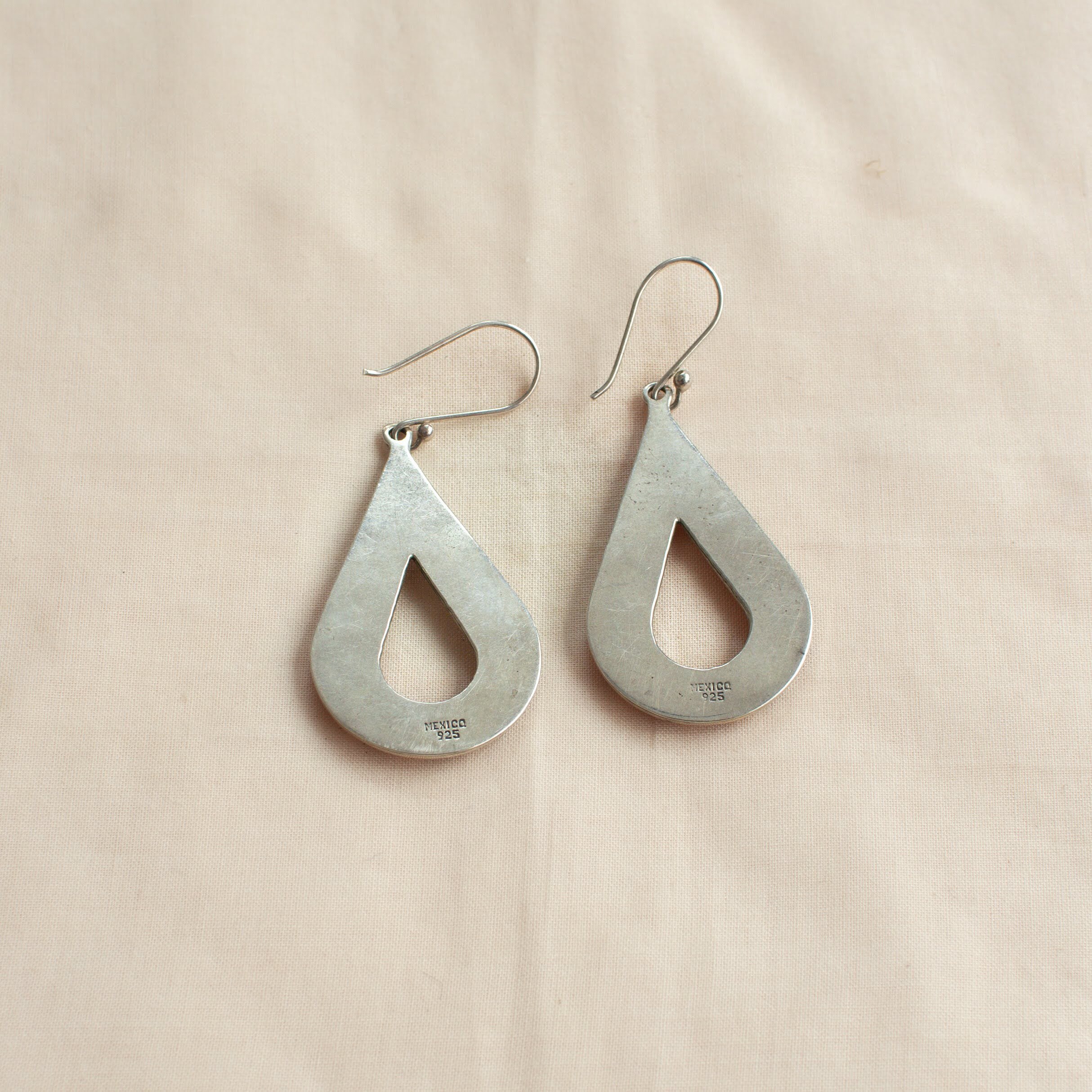 VINTAGE MEXICO STERLING SILVER EARRINGS 墨西哥 純銀 耳環 A