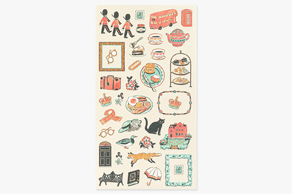 英國 環遊世界 手帳專用貼紙｜日本MIDORI