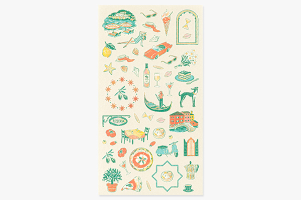 義大利 環遊世界 手帳專用貼紙｜日本MIDORI