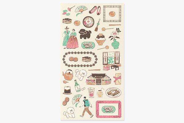 韓國 環遊世界 手帳專用貼紙｜日本MIDORI