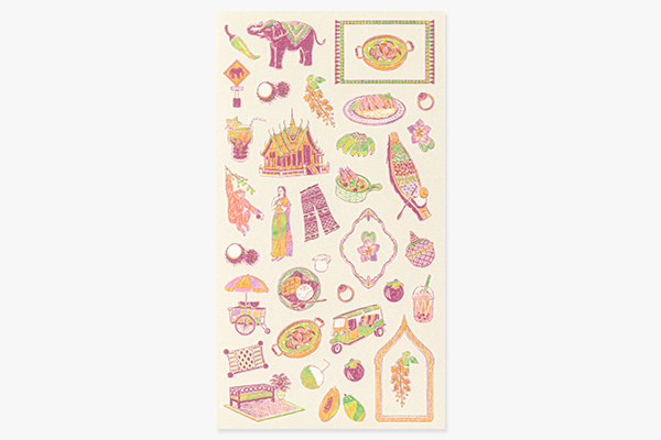 泰國 環遊世界 手帳專用貼紙｜日本MIDORI