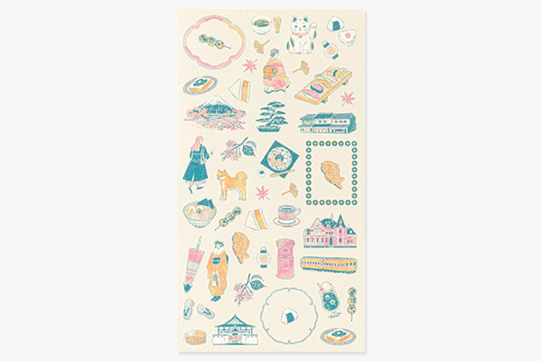 日本 環遊世界 手帳專用貼紙｜日本MIDORI