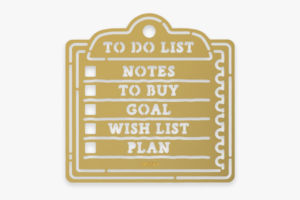 Memo 黃銅手帳模板 圖形尺｜日本MIDORI