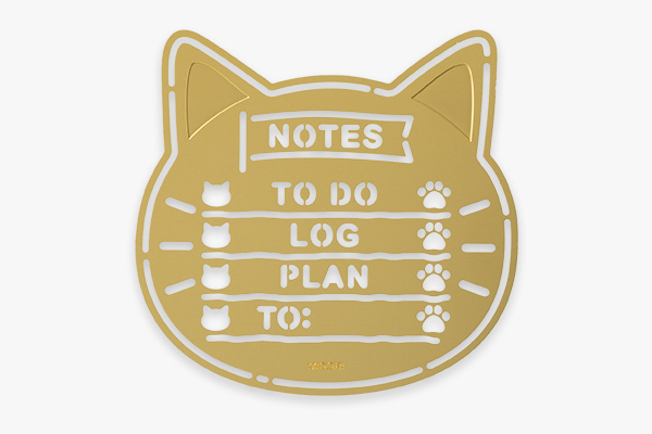 貓咪 黃銅手帳模板 圖形尺｜日本MIDORI