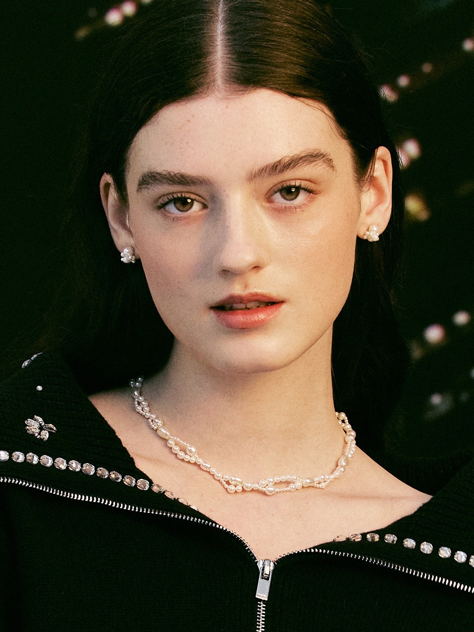 Vintage Hollywood Bubble Mix Pearl Necklace