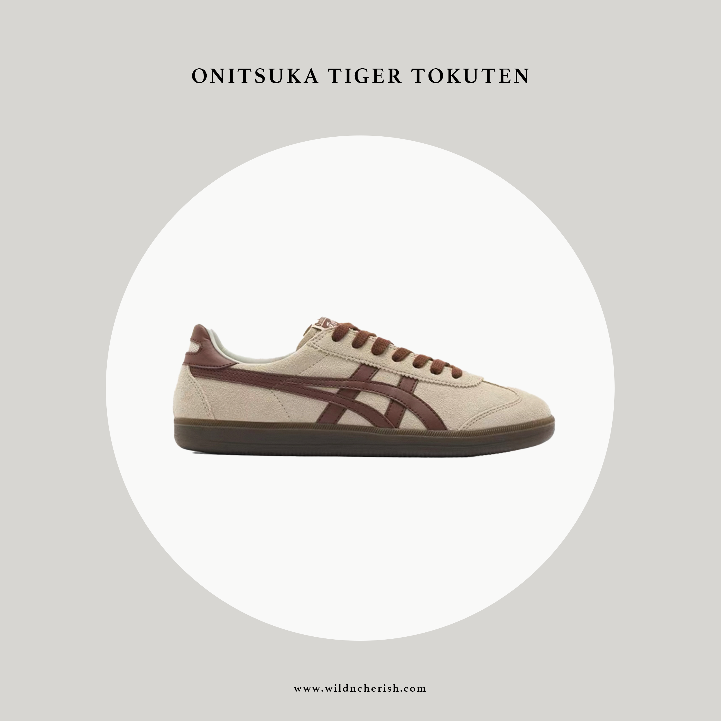 預訂 | Onitsuka Tiger Tokuten 米白 / 咖啡色 麂皮