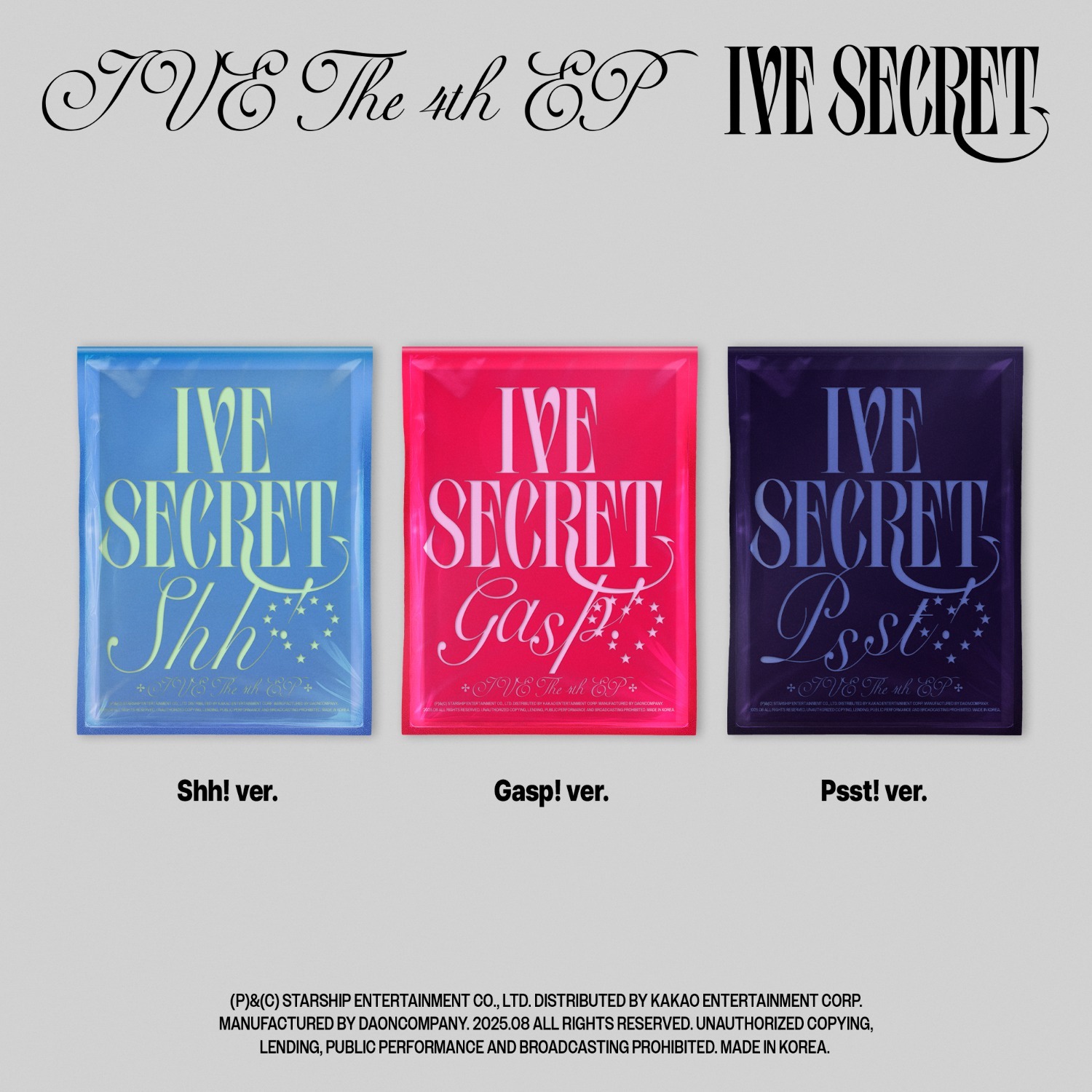 IVE THE 4th EP [IVE SECRET] (PB ver : Random)