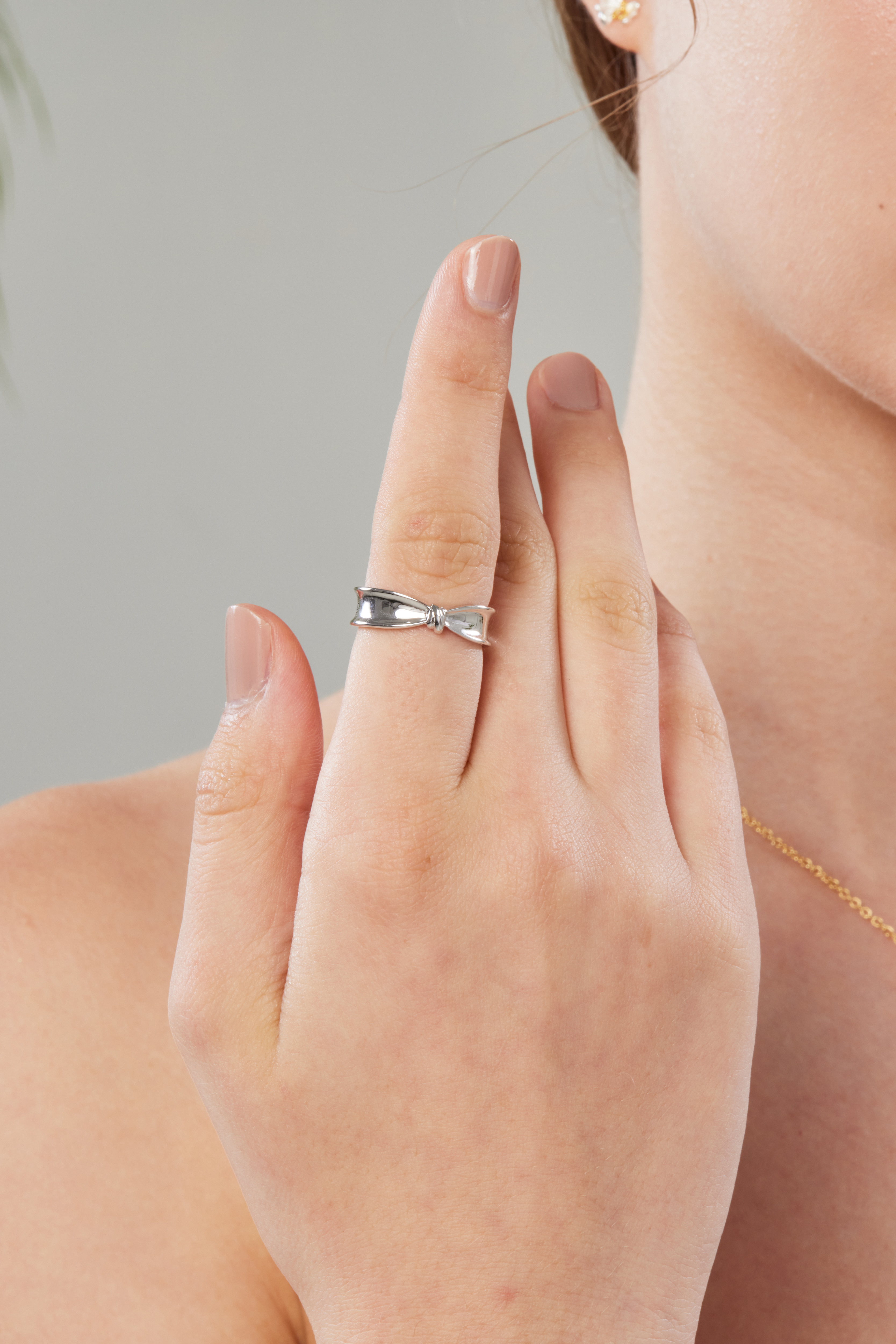 R1192 | 純銀蝴蝶結戒指