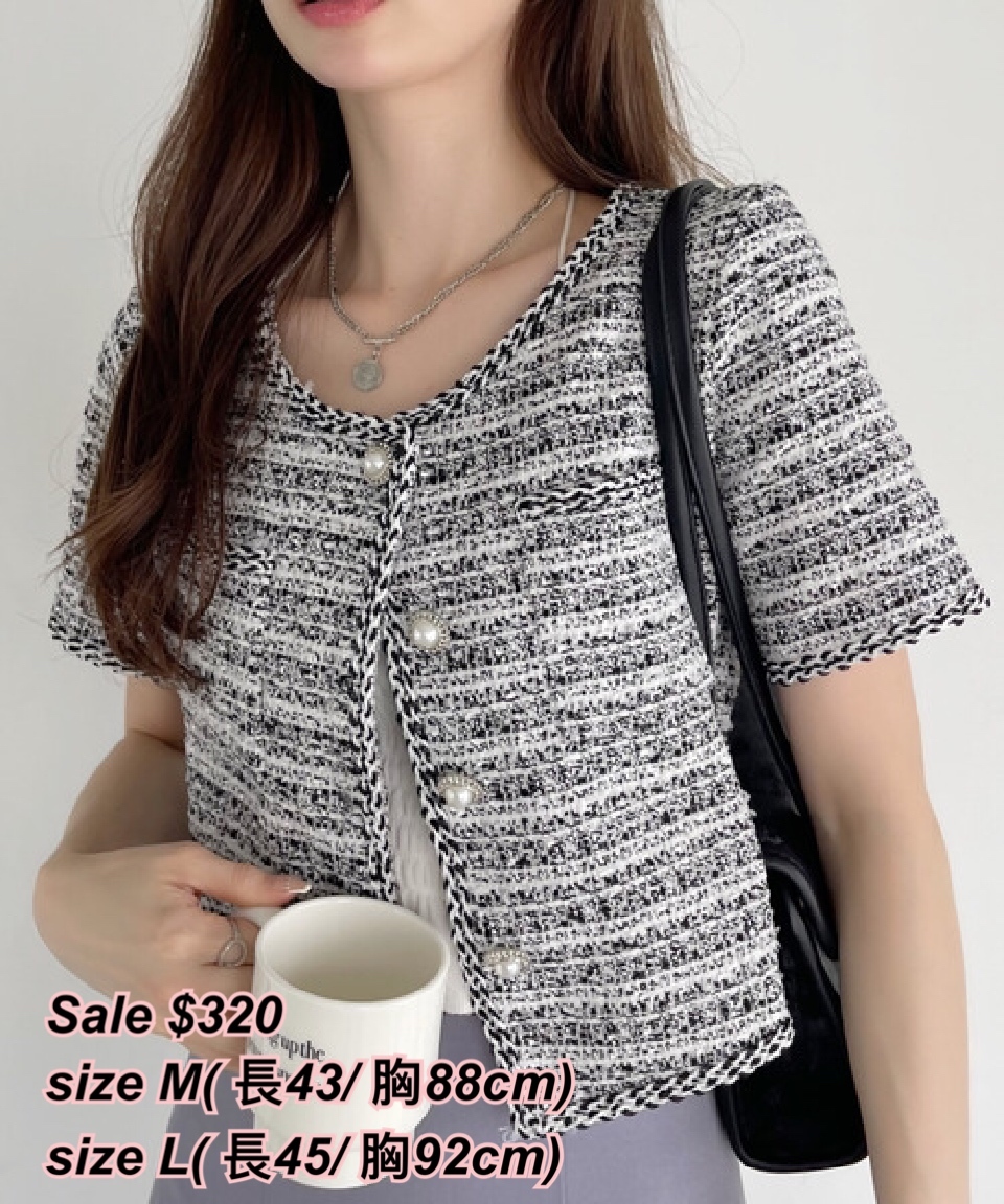 3/9 日系女裝胸口口袋小香風外套/ 3色