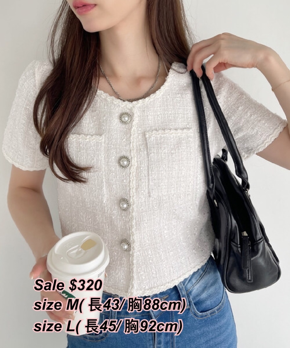 3/9 日系女裝胸口口袋小香風外套/ 3色