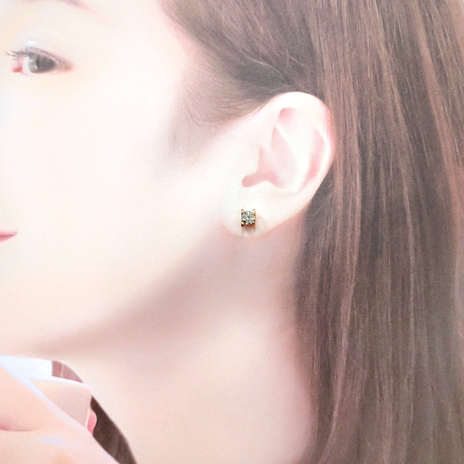 18K Rose Gold 1.07ct Diamond Earrings