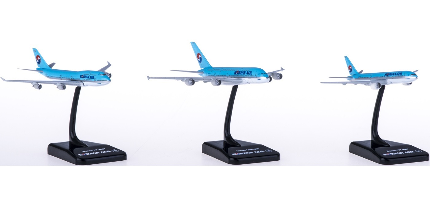 Hogan wings 1/1000 大韓航空 波音747-8 / 波音 787 / A380 三合一模型組