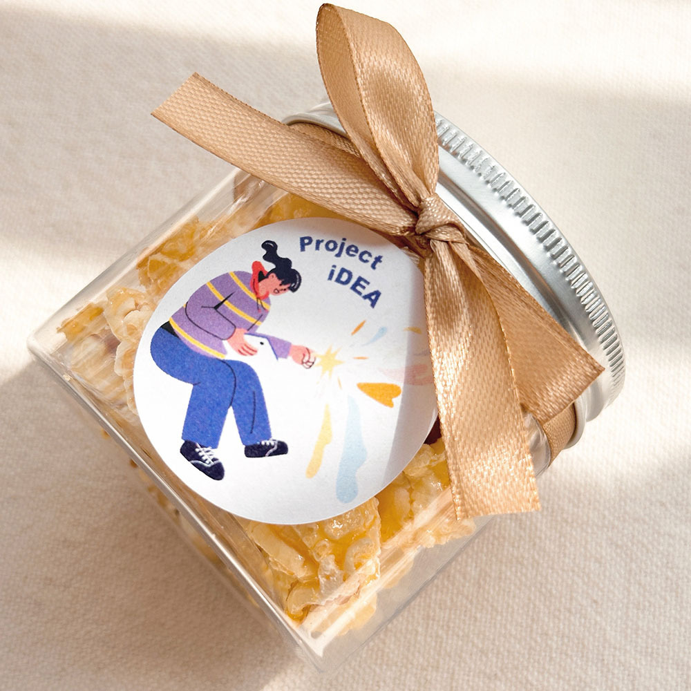 大亨小傳風-透明罐裝婚禮爆米花(滿百份免費印名字)-2口味可挑-★需依日期預訂客製(限宅配)