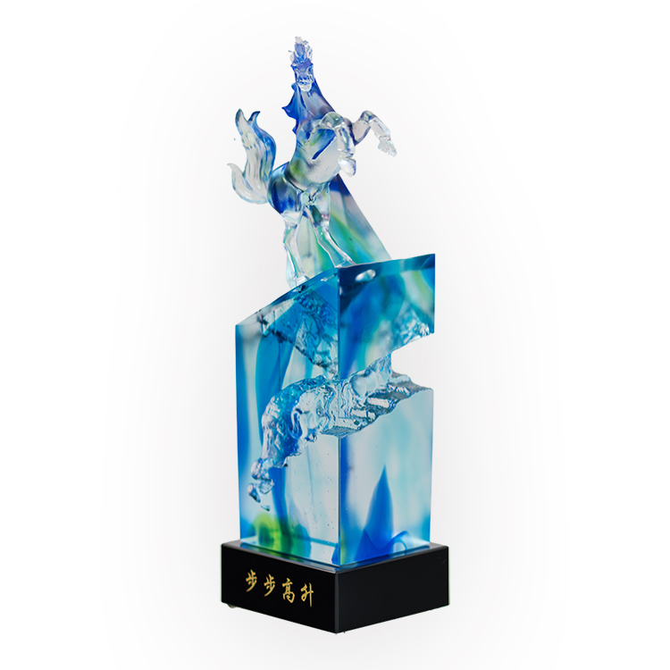 鹿港窯禮品館│居家開運 琉璃珍藏-步步高升