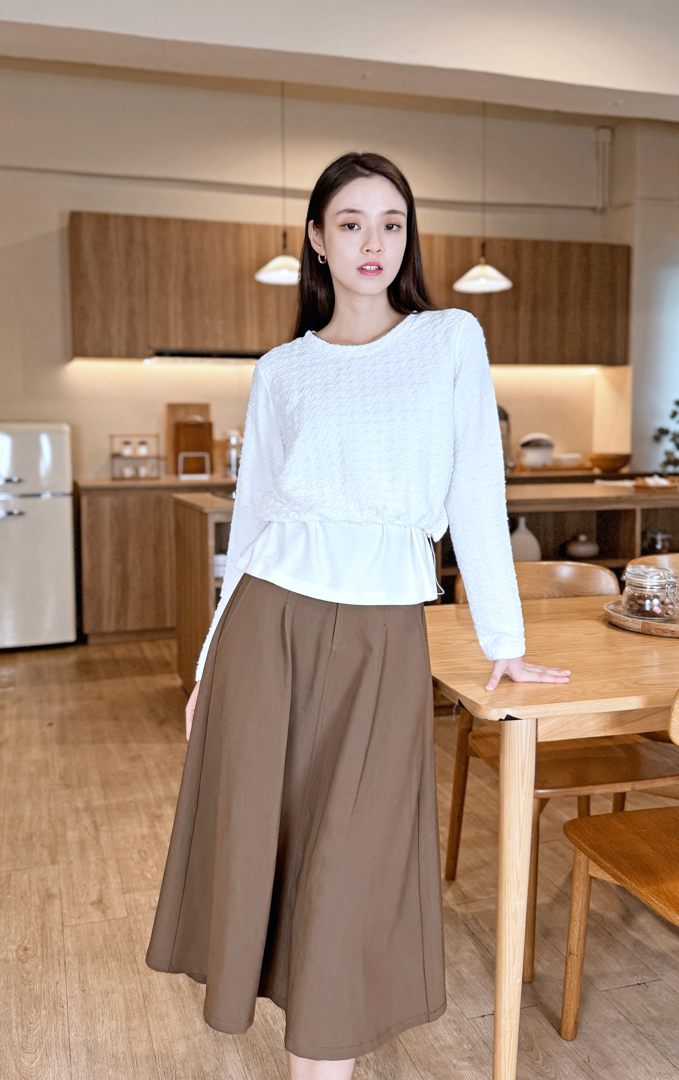 索繩假兩件上衣 LT0310