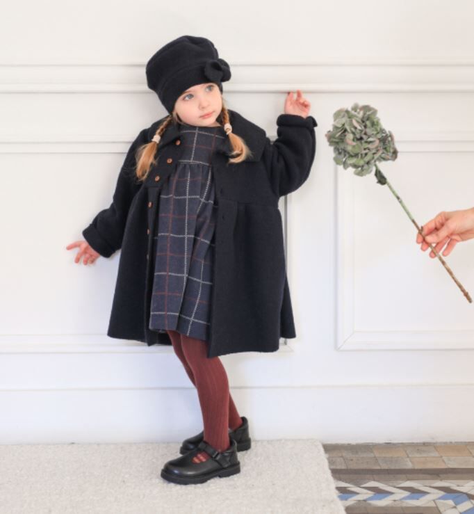 1+ in the family 英倫風格紋洋裝 PATRICIA dark-blue