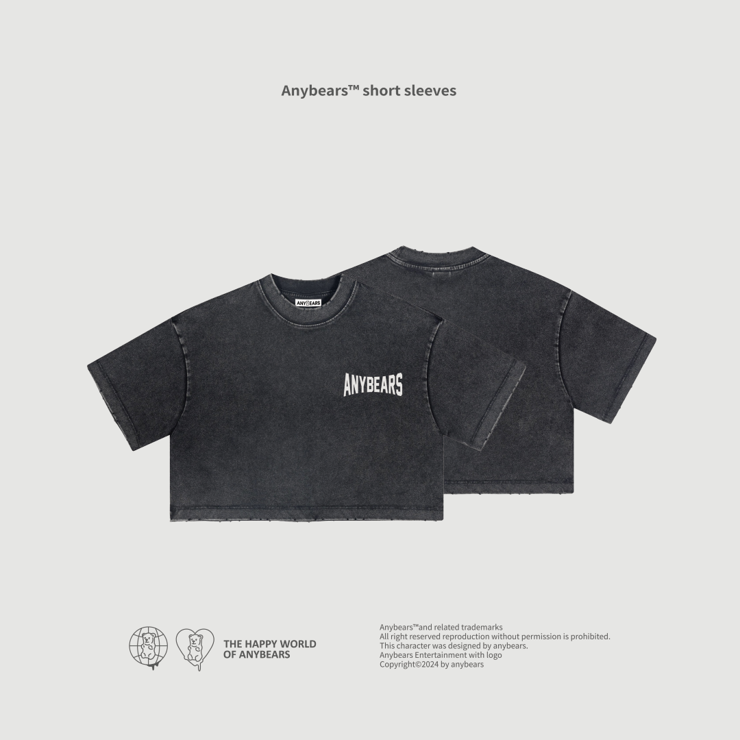 ANYBEARS® ANYBEARS MADE 水洗 短版上衣