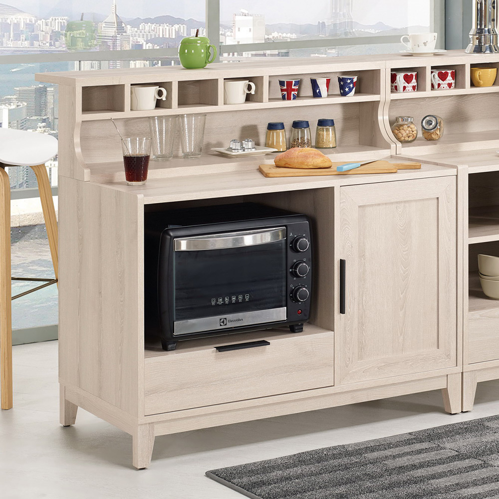 諾文3.3尺中島型吧台桌/餐櫃