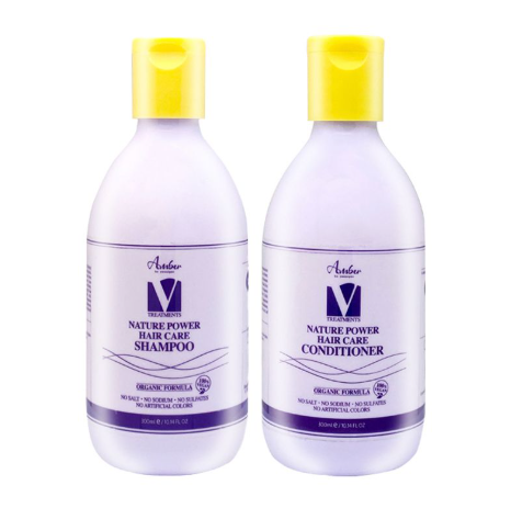 [S] BEAUTY AMBER 1) V Treatments Nature Power Hair Care Shampoo 2) V Treatments Nature Power Hair Care Conditioner 1) 300ml 2), SBU605 (SBU605)