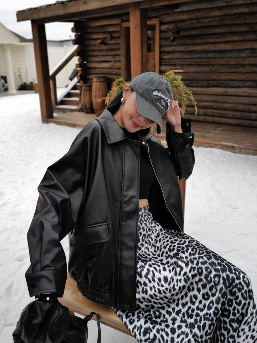 偷拿男友的皮夾克外套*3色