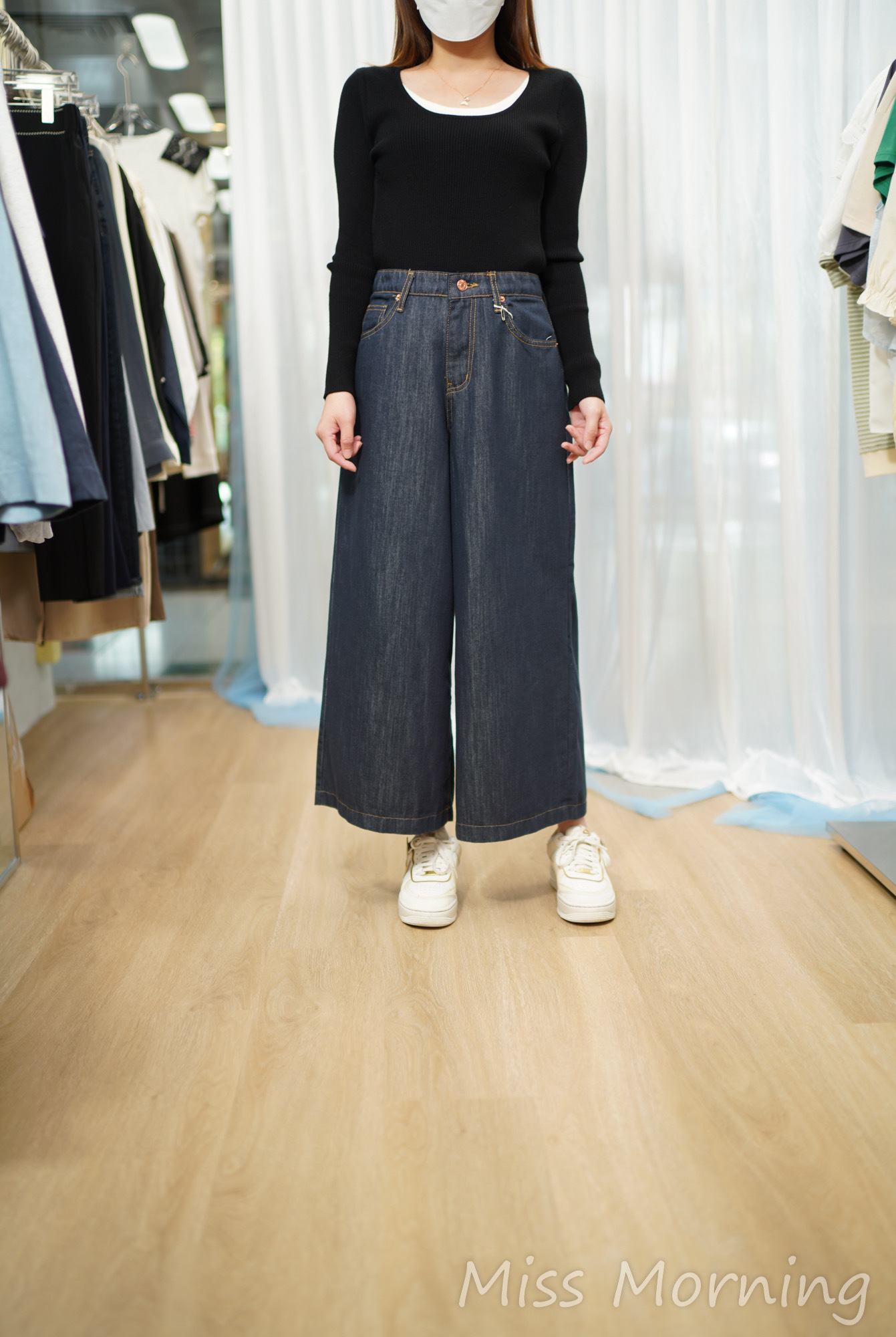 中薄寬牛仔褲(34004)