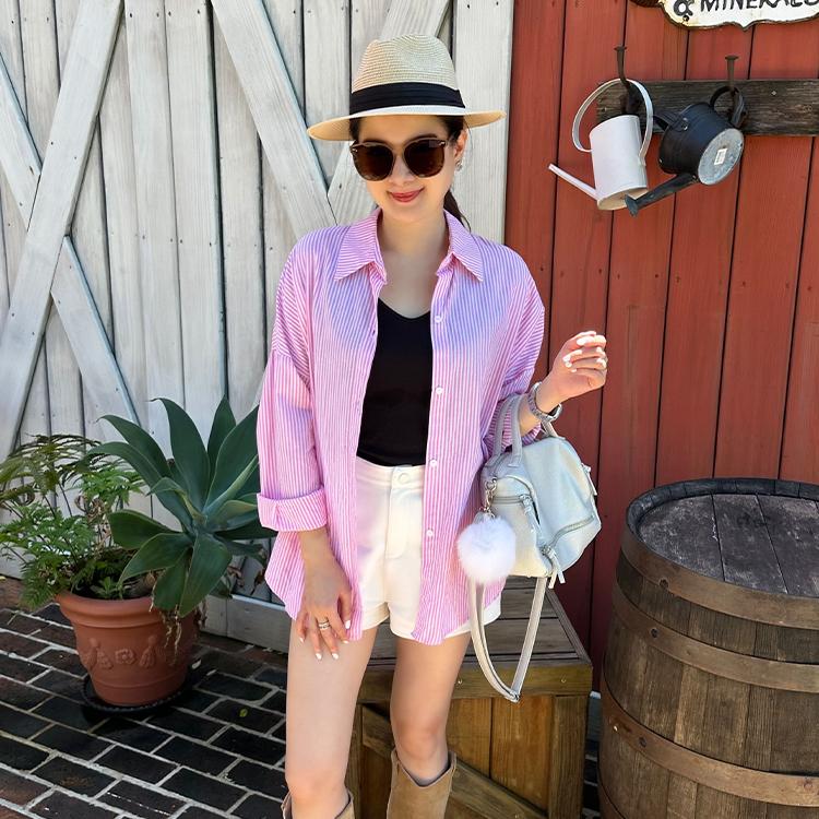 法式條紋襯衫