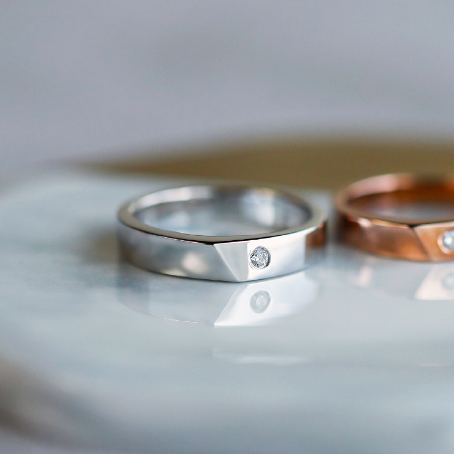 極簡 — 3分鑽石男戒