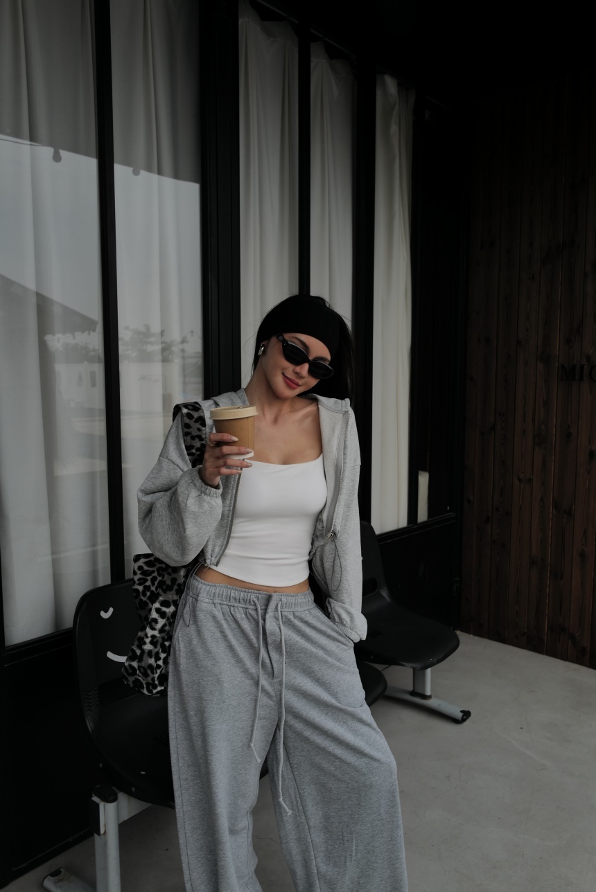 白不透細肩帶磨毛Bra top*4色