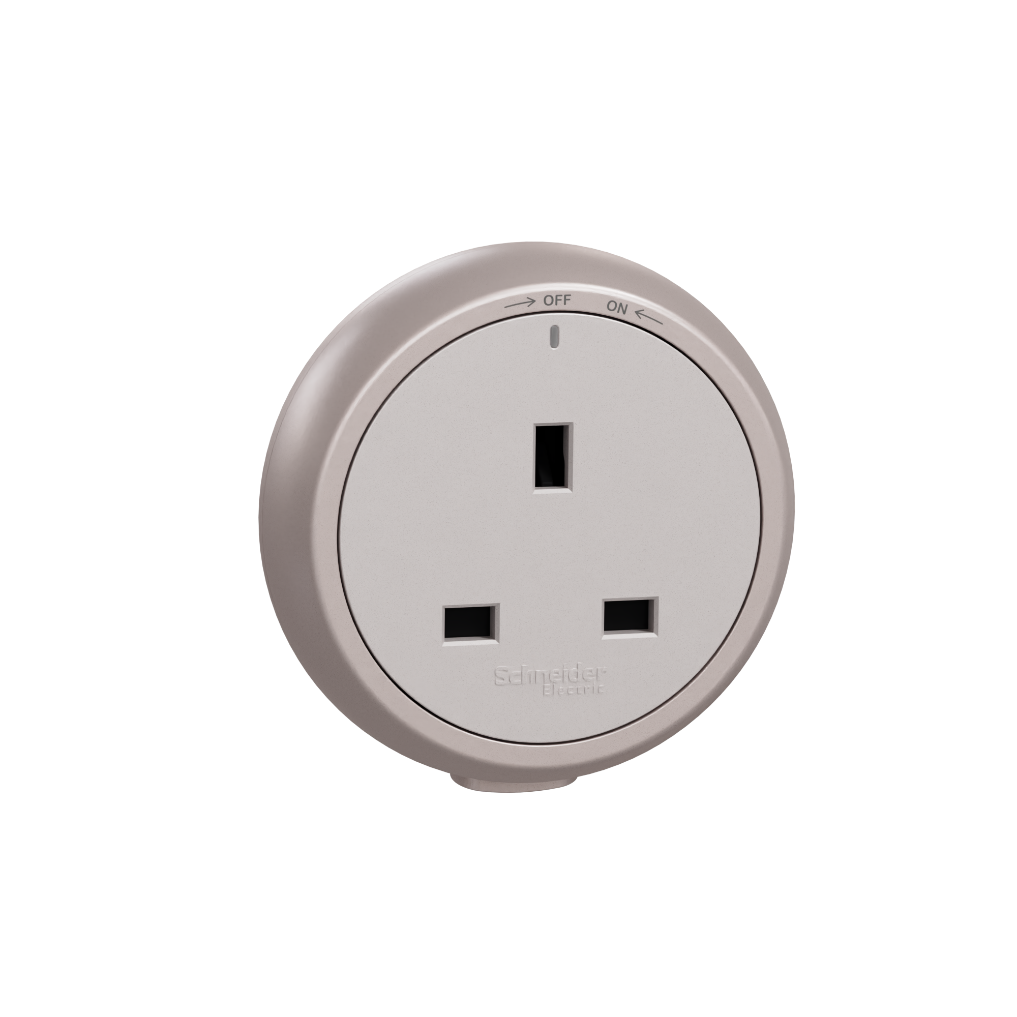 【全新登場】施耐德 Schneider Easy Series 三極插座連保護門插座摸組 (星辰啡)