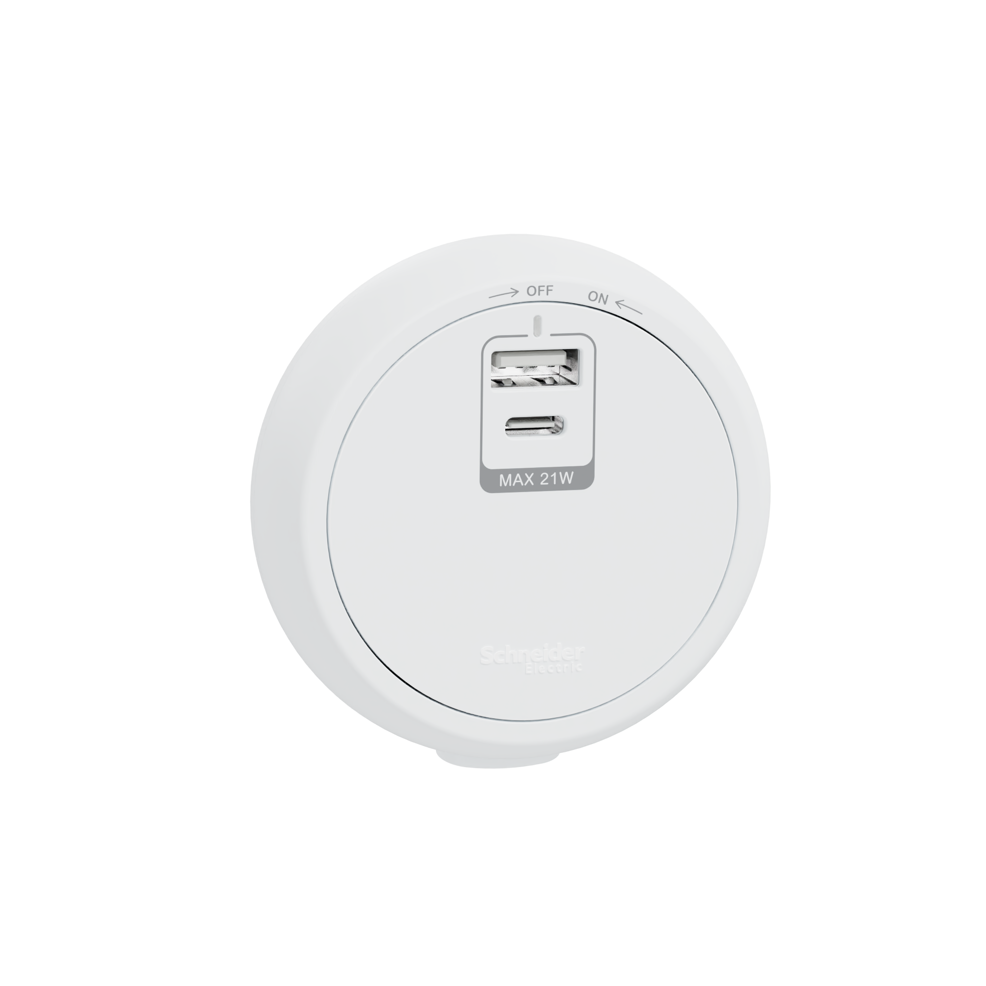 【全新登場】施耐德 Schneider Easy Series Type A+C USB模組 (月影白)