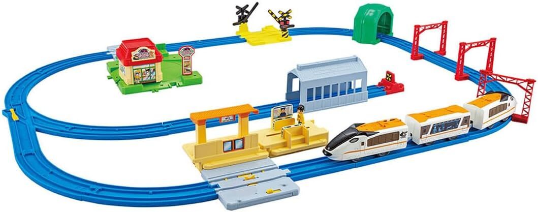 《 TAKARA TOMY 》 PLARAIL 多美火車 多美小鎮軌道豪華組
