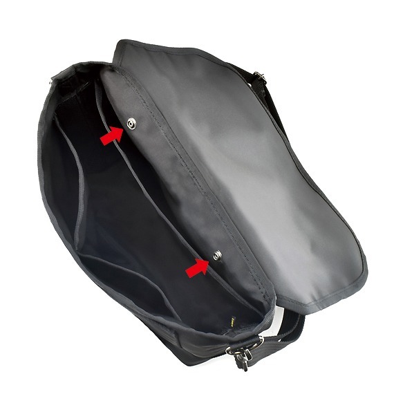 VanNuys E559 Lightness Double Button Messenger Bag